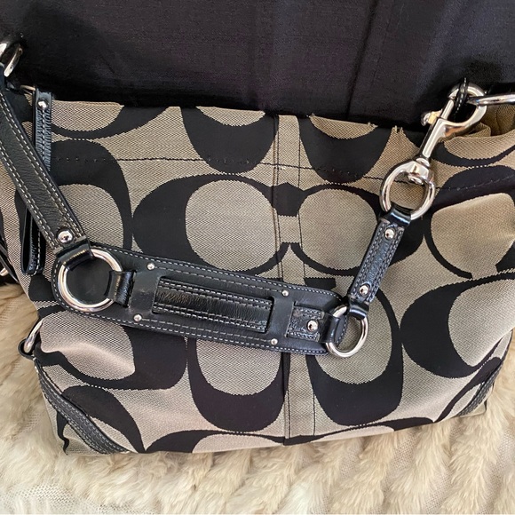 Coach black and grey hobo - Picture 3 of 7